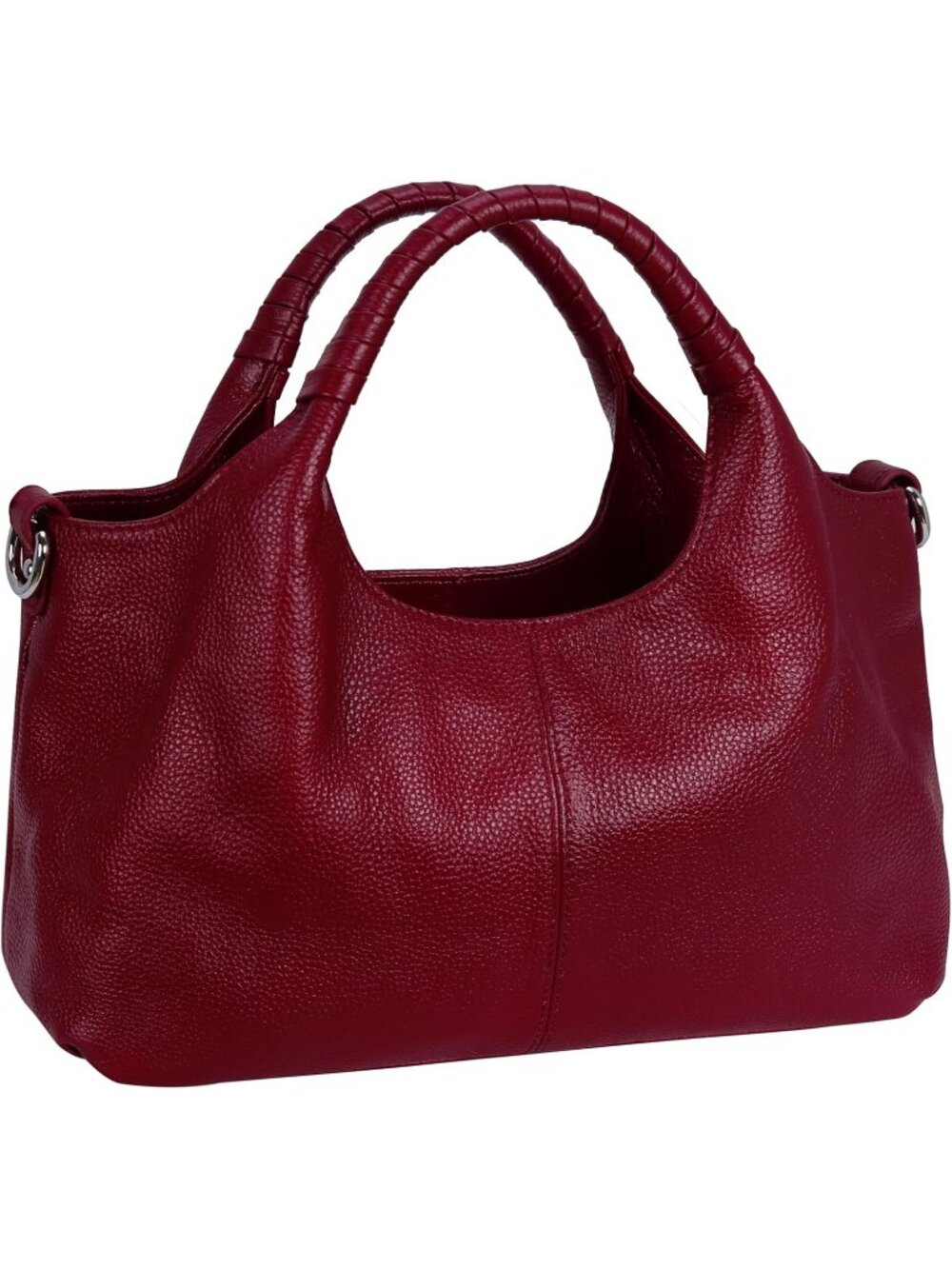 Women's Wine Genuine Leather Shoulder Satchel Designer Crossbody Hobo Bags
